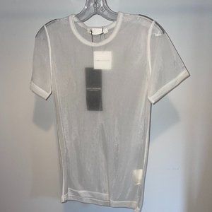 JUNYA WATANABE white mesh tee